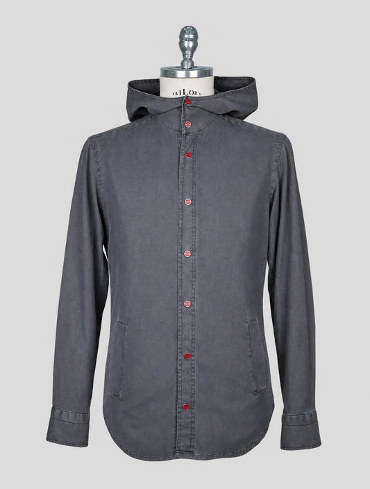 Kiton Gray Cotton Ea Mariano Shirt