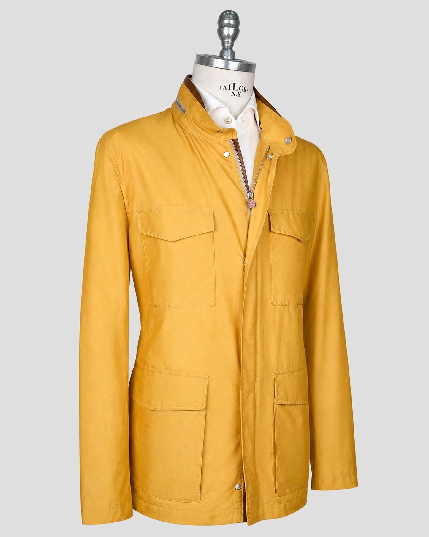 Kiton Yellow Silk Coat