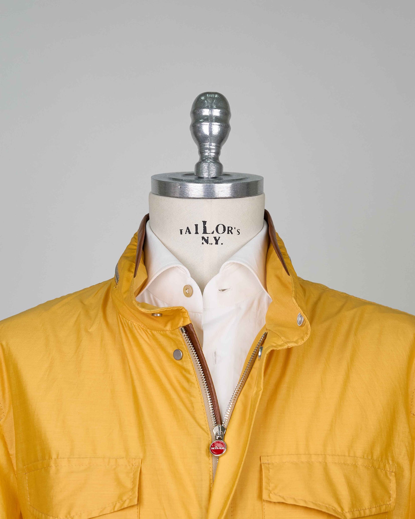 Kiton Yellow Silk Coat