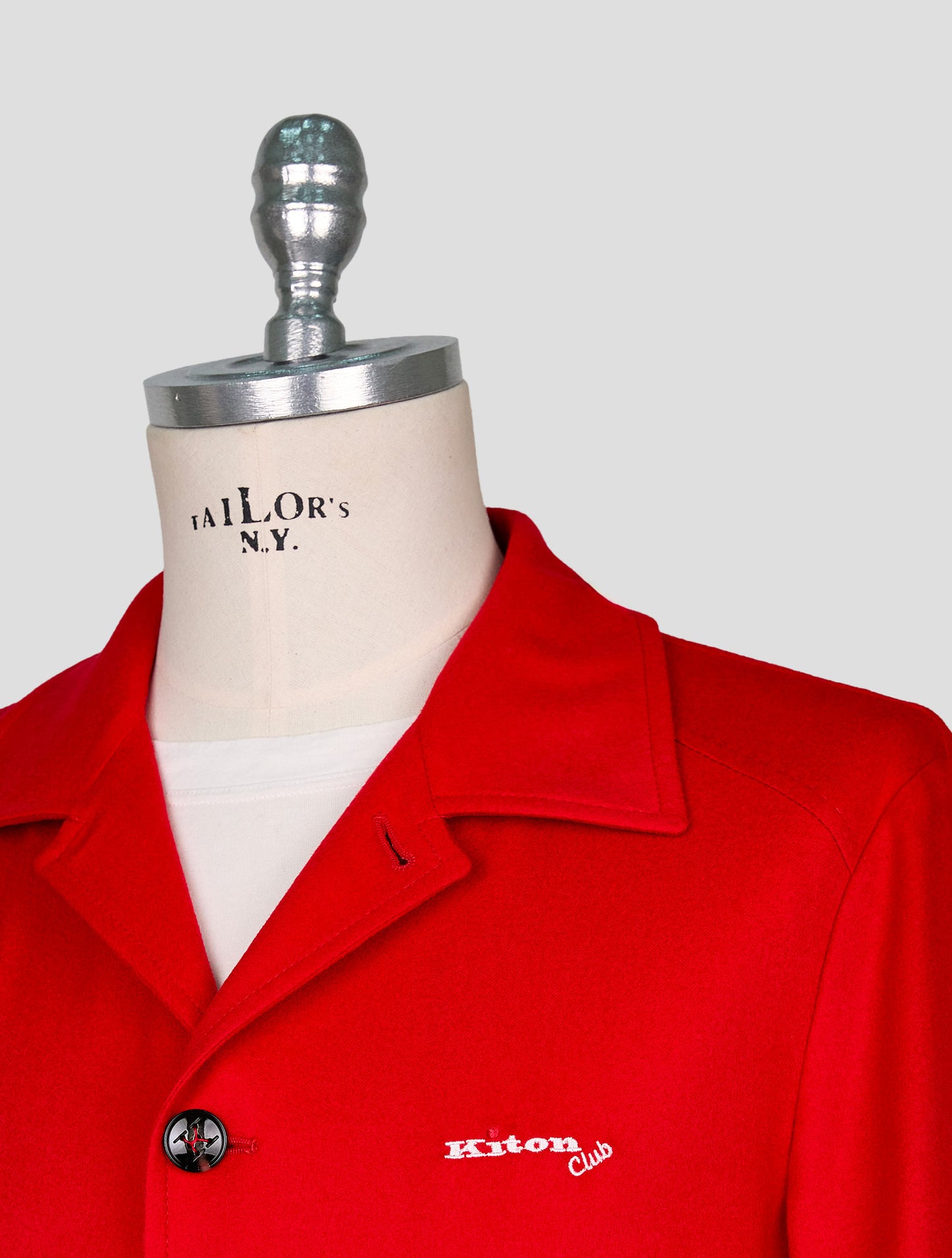 Kiton Red Cashmere Coat