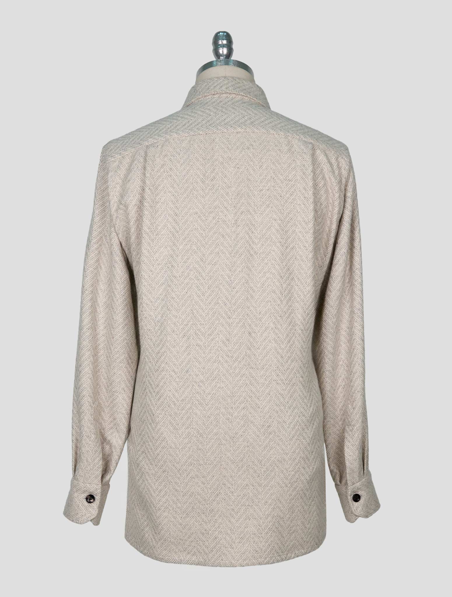 Kiton Gray Cashmere Shirt