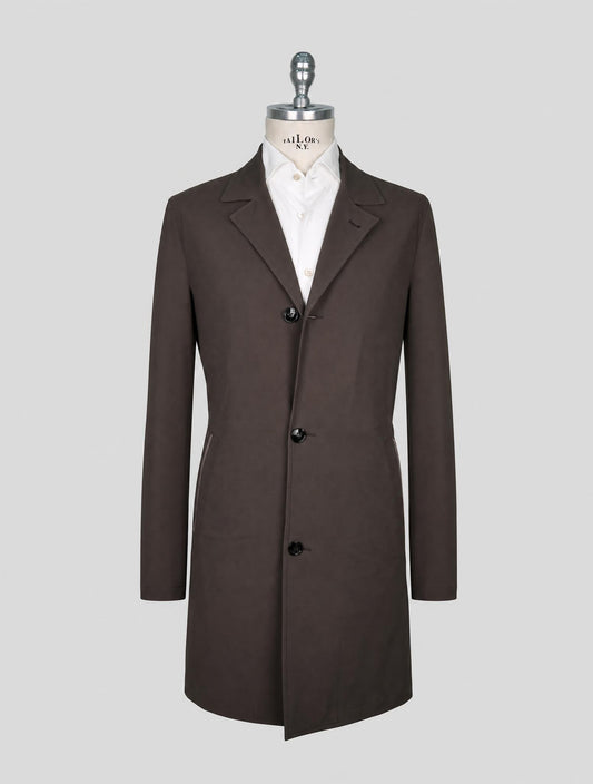 Kiton Brown Pa Ea Overcoat