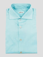 Kiton Light Blue Cotton Shirt French Cuff