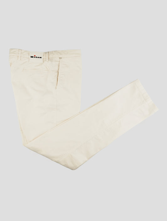 Kiton Beige Cotton Ea Pants