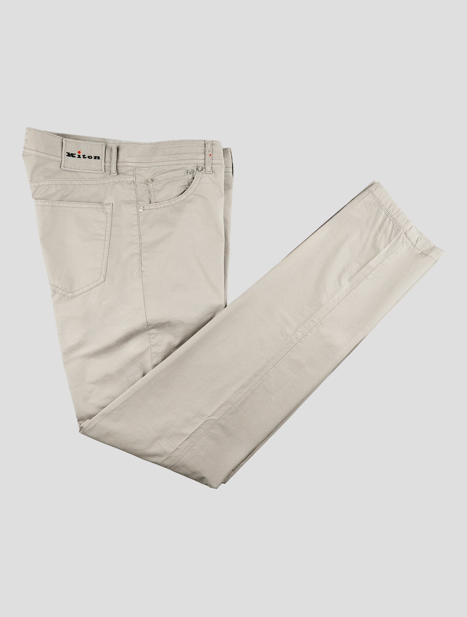 Kiton Gray Cotton Ea Jeans