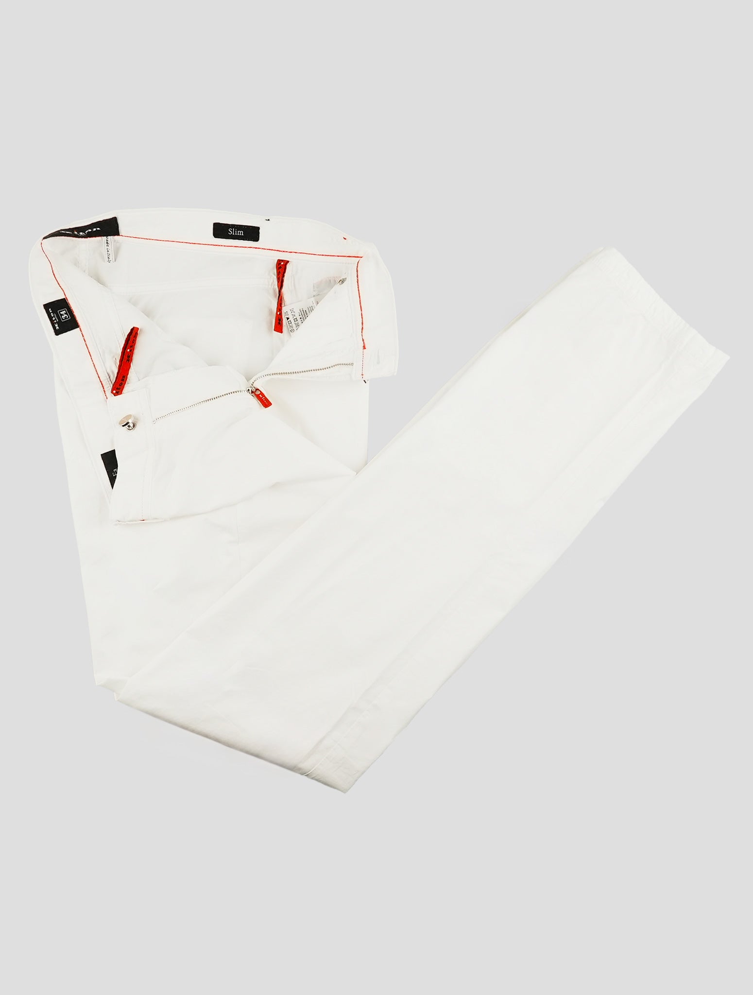 Kiton White Cotton Ea Jeans