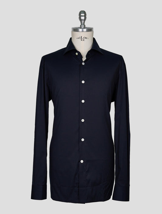 Kiton Black Cotton Pa Ea Shirt