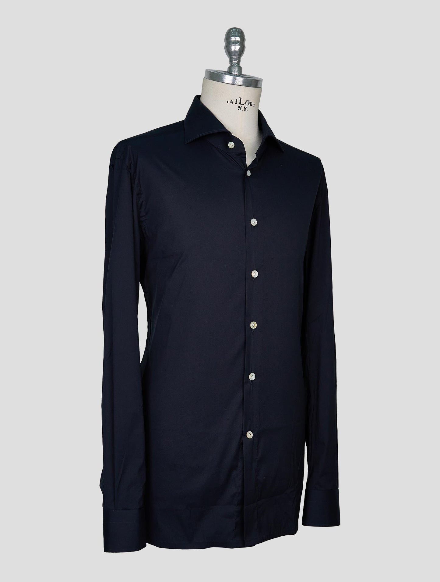 Kiton Black Cotton Pa Ea Shirt