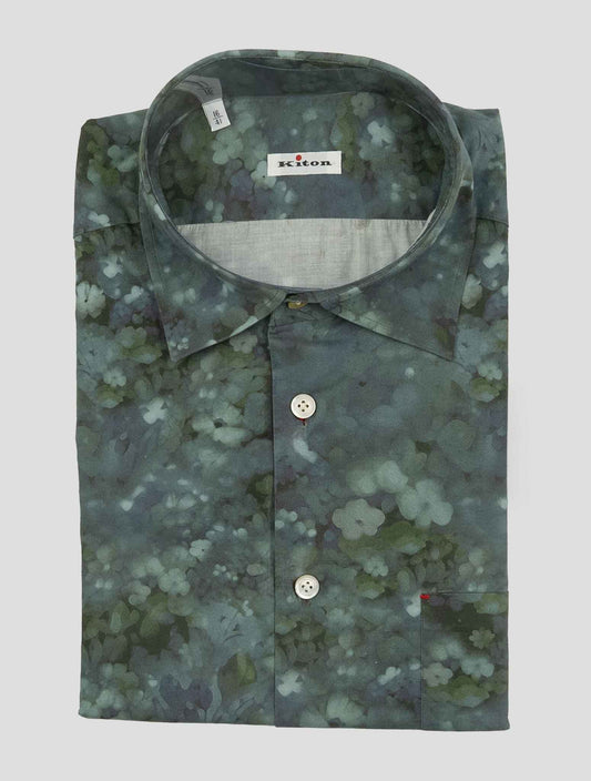 Kiton Multicolor Cotton Shirt Nerano