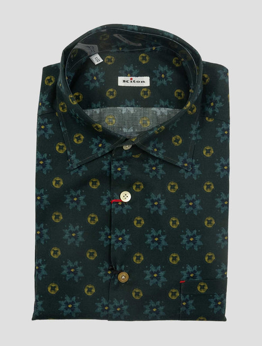Kiton Multicolor Cotton Shirt Nerano