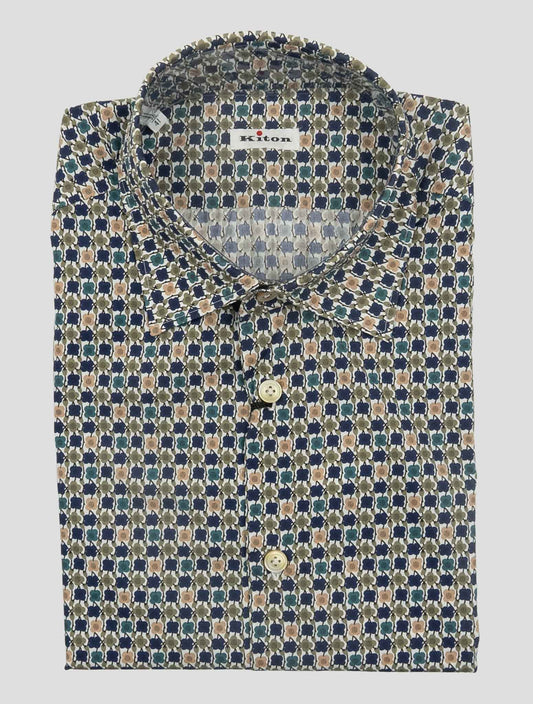 Kiton Multicolor Cotton Shirt