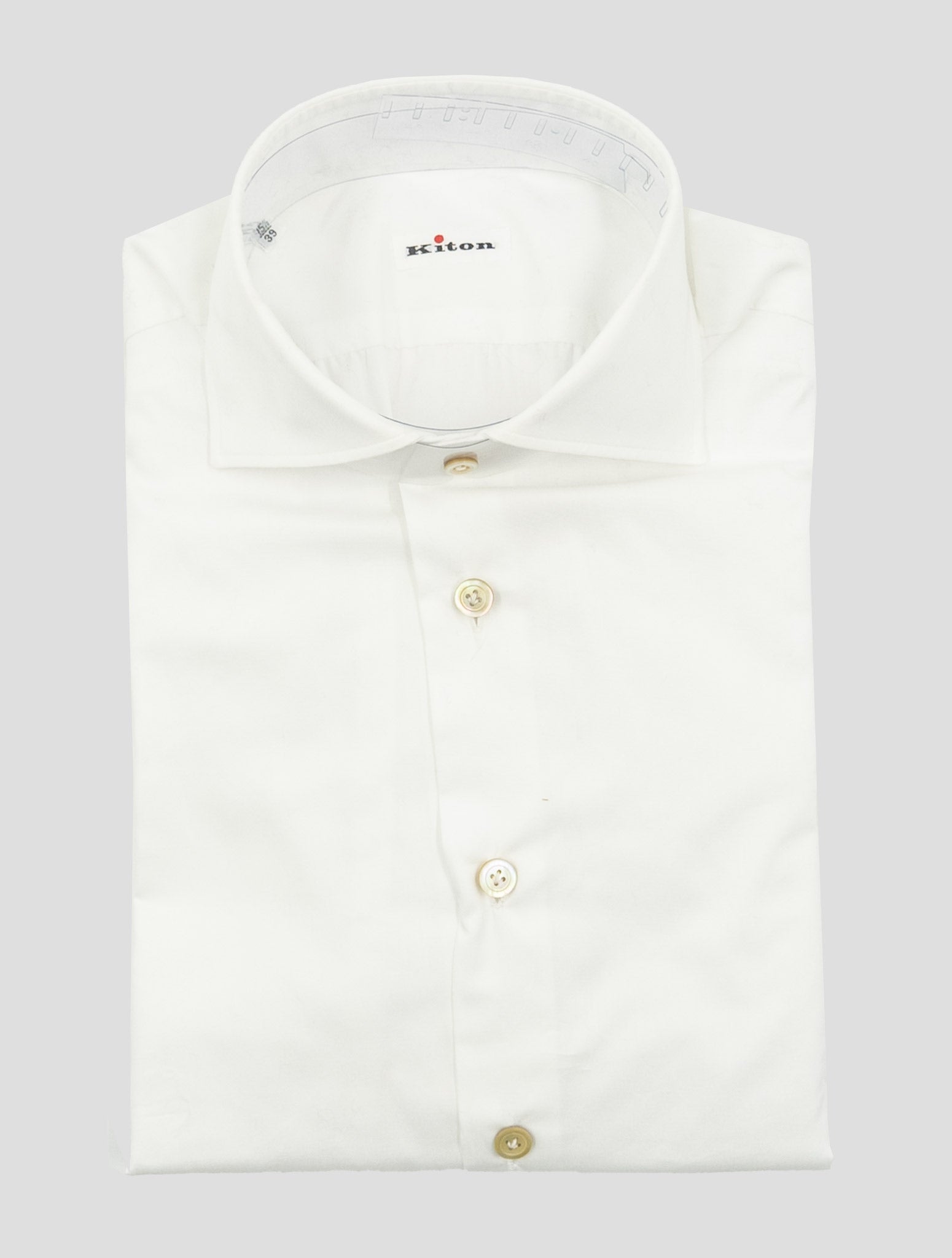 Kiton White Cotton Shirt