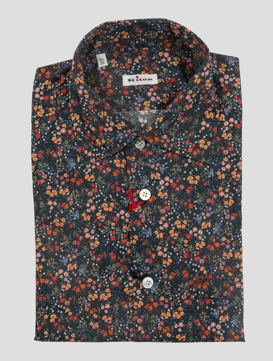 Kiton Multicolor Cotton Shirt