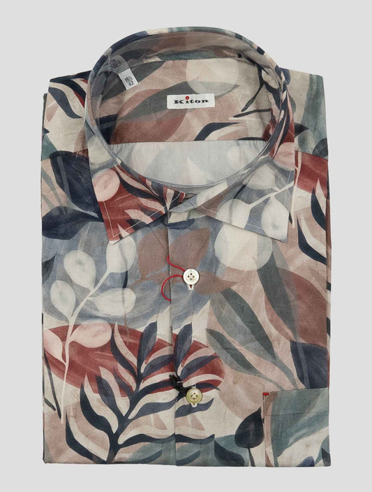 Kiton Multicolor Cotton Shirt Nerano