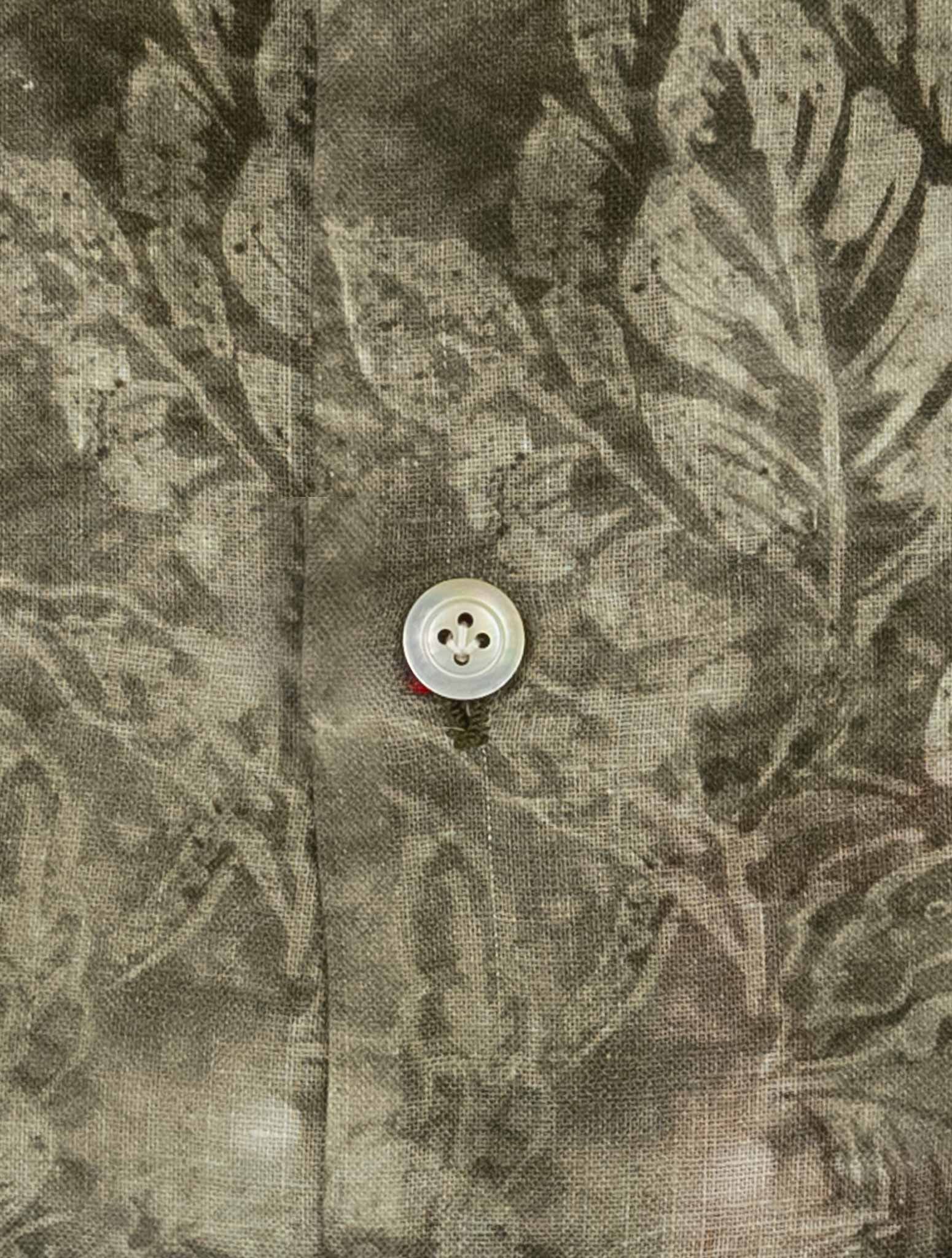 Kiton Brown Linen Shirt