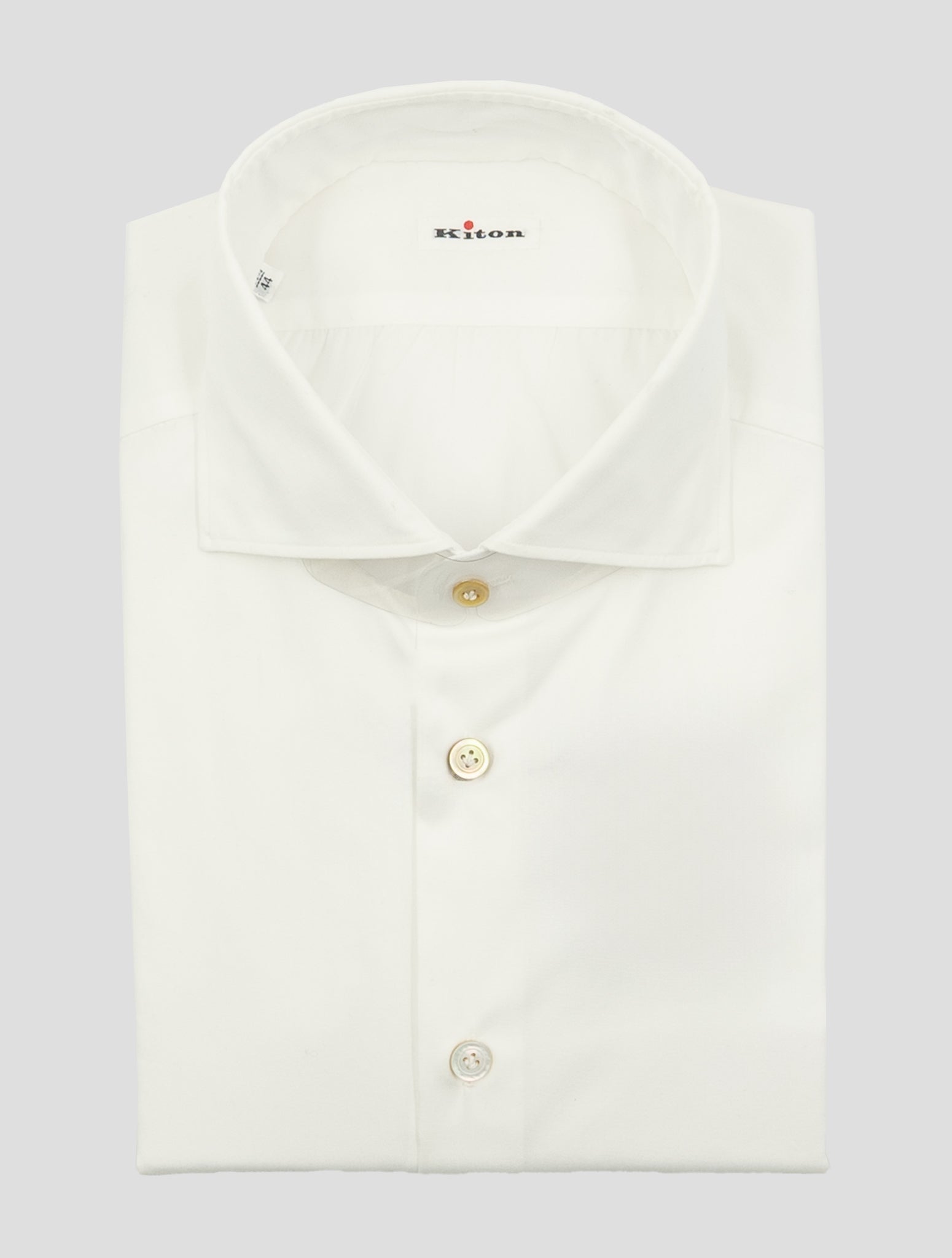 Kiton White Cotton Shirt