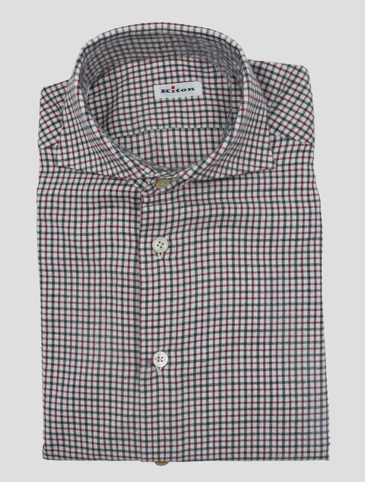 Kiton Multicolor Cotton Shirt
