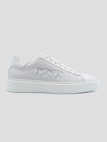 Kiton Knt White Leather Sneakers