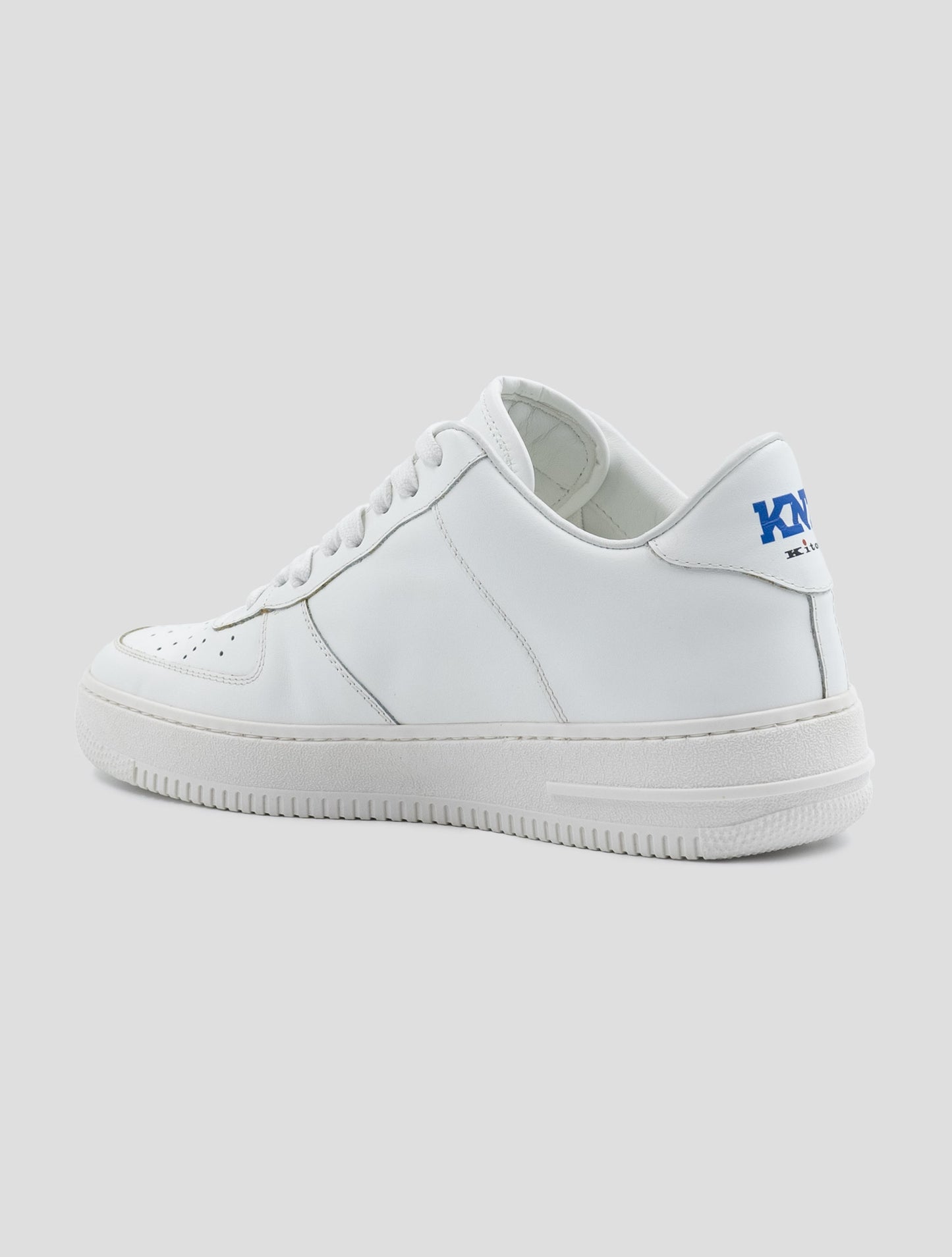 Kiton Knt White Leather Sneakers