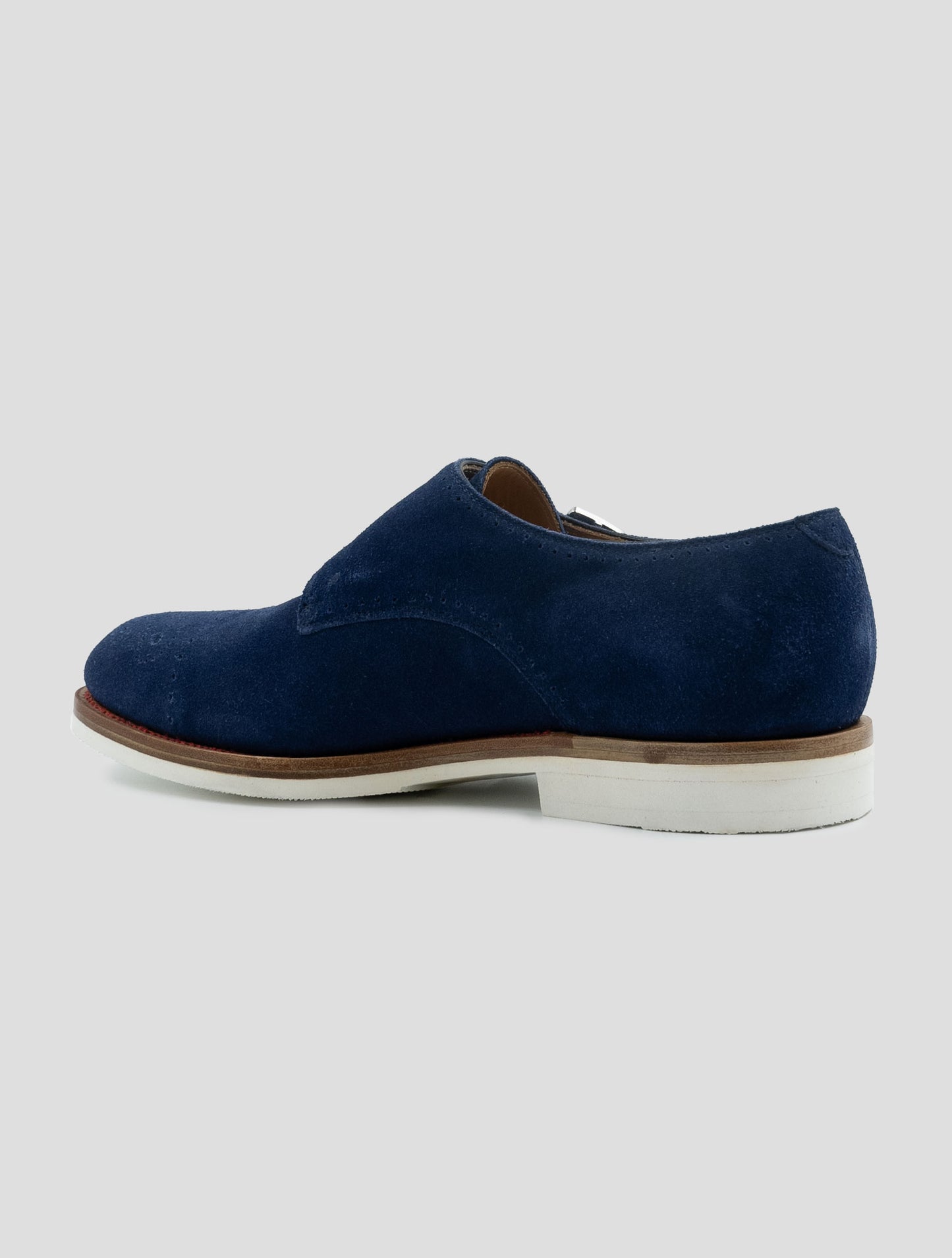 Kiton Blue Leather Suede Loafers