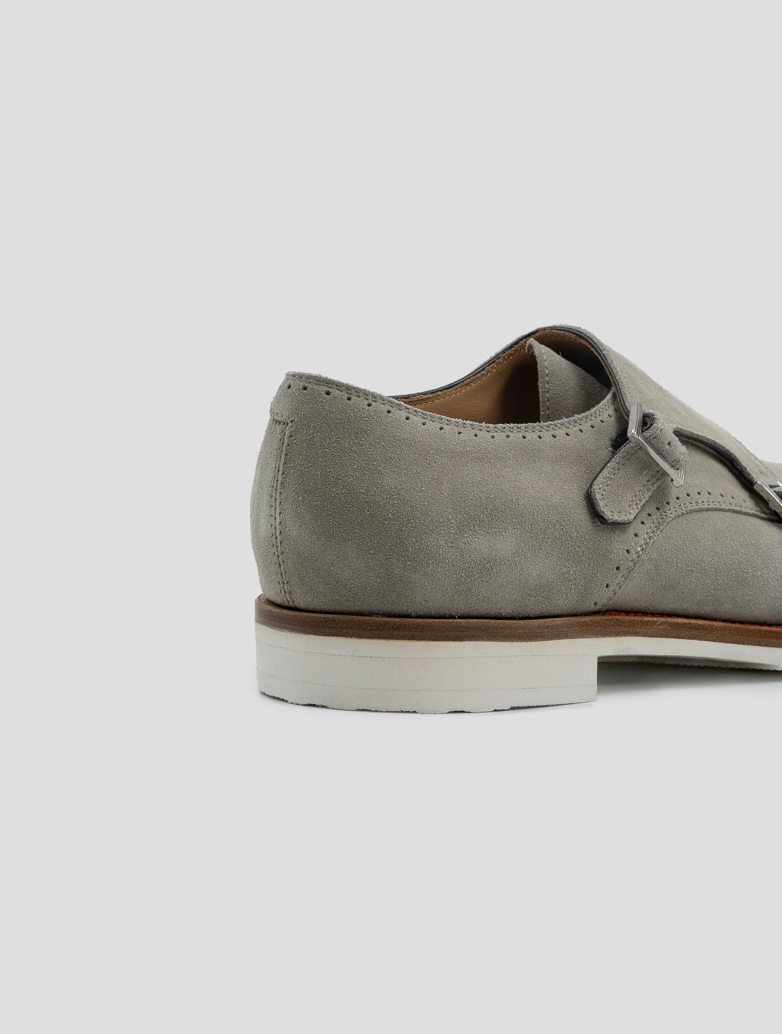 Kiton Gray Leather Suede Loafers