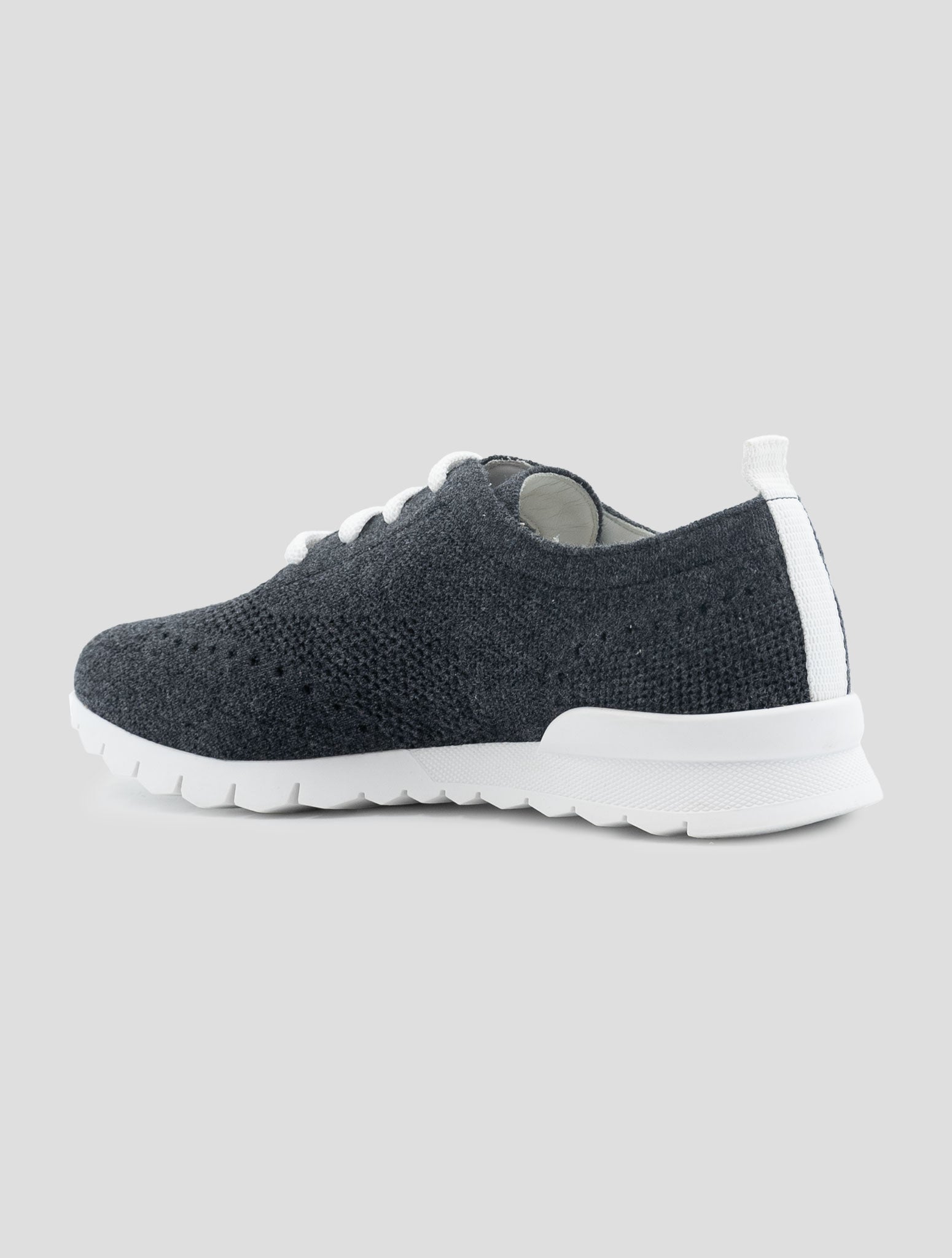 Kiton Gray Cashmere Pl Sneakers