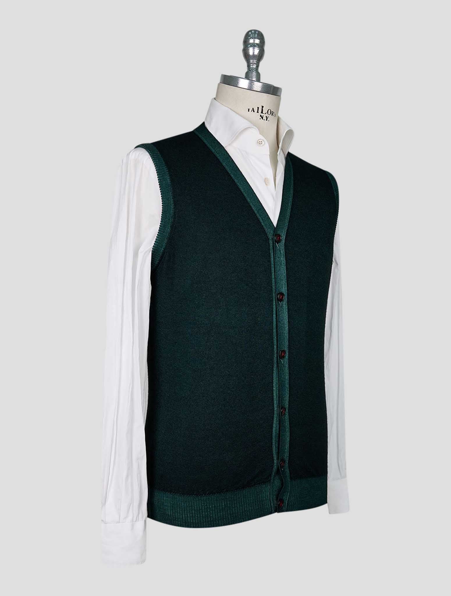 Kiton Gray White Cardigan