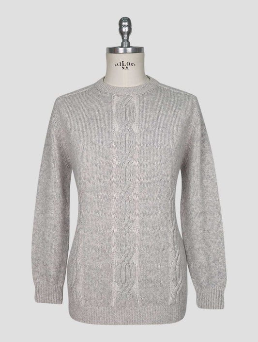 Kiton Gray Cashmere Sweater Crewneck