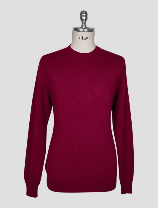 Kiton Red Cashmere Sweater Crewneck