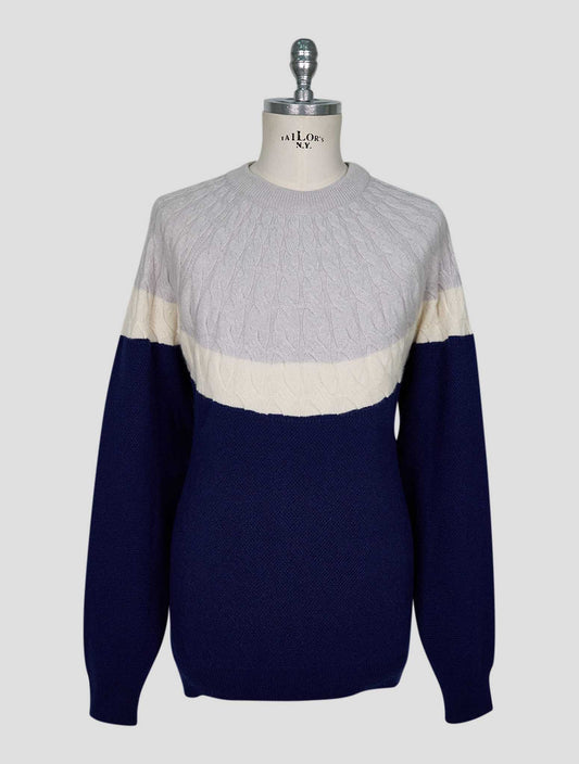 Kiton Multicolor Cashmere Sweater Crewneck