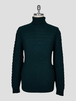 Kiton Green Cashmere Sweater Turtleneck