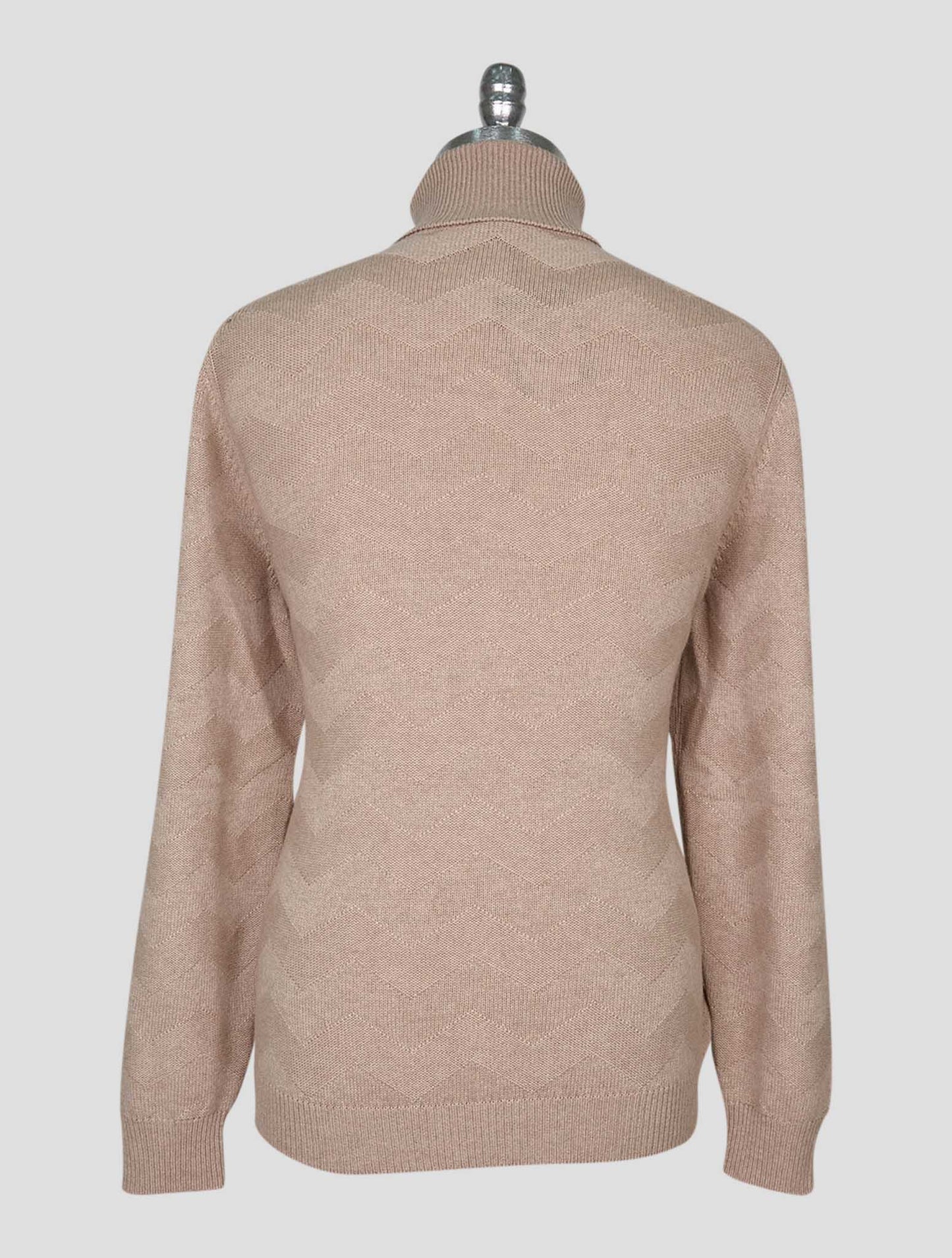 Kiton Beige Cashmere Sweater Turtleneck