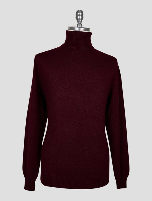 Kiton Burgundy Cashmere Sweater Turtleneck