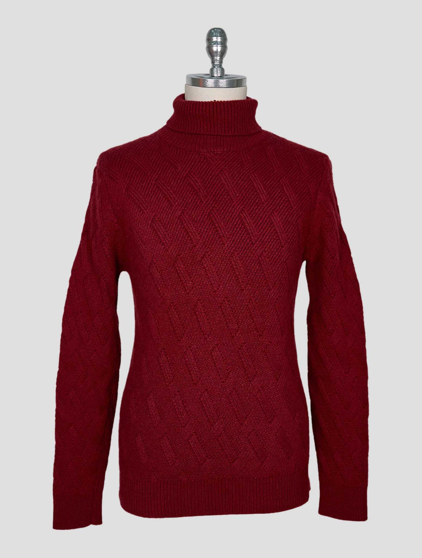 Kiton Burgundy Cashmere Sweater Turtleneck