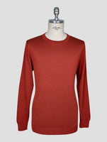 Kiton Red Silk Sweater Crewneck