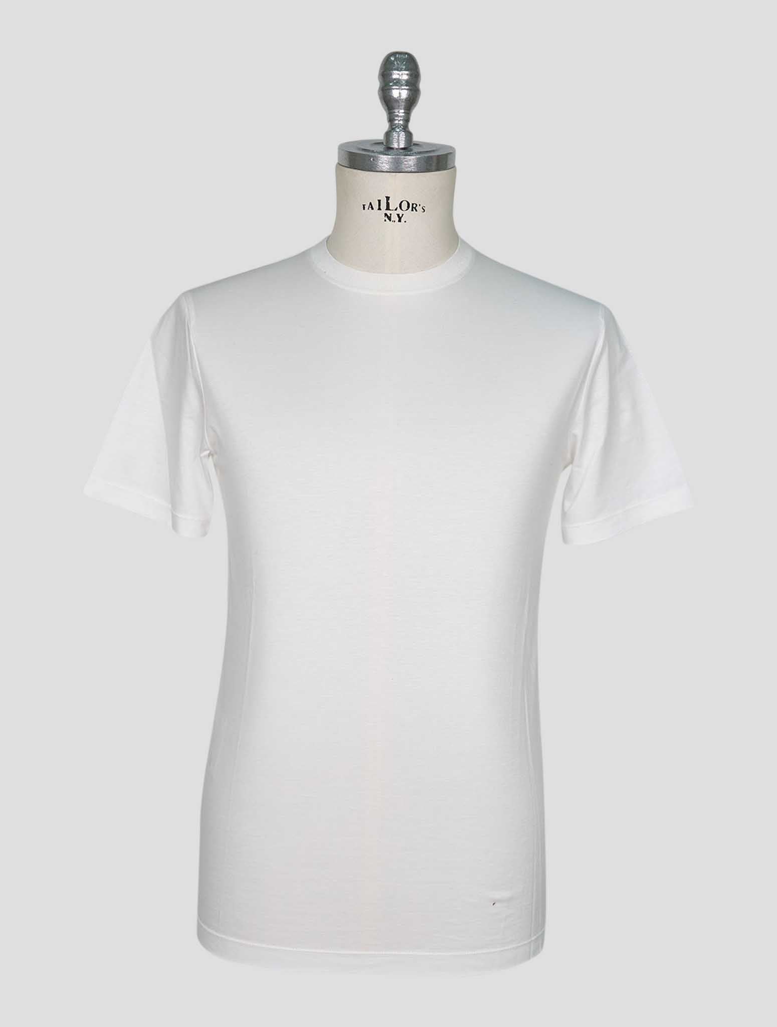 Kiton White Cotton T-Shirt