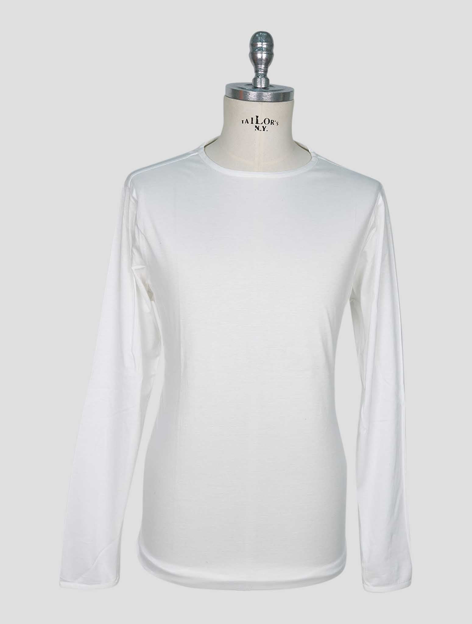Kiton White Cotton Sweater Polo