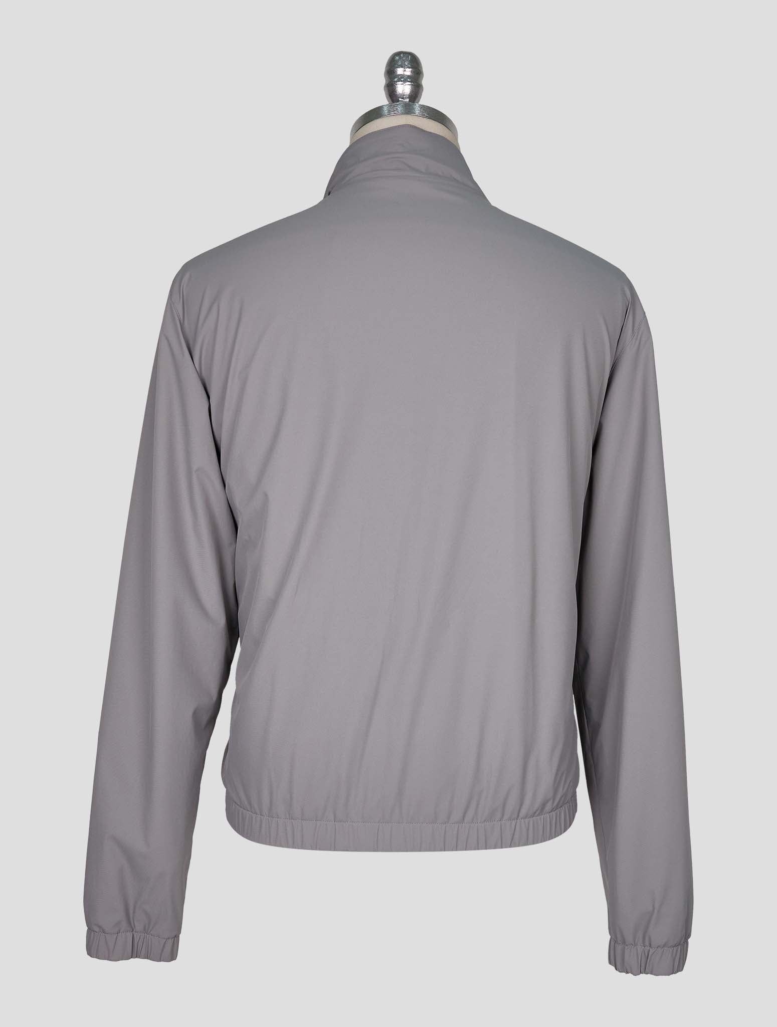 Kiton Gray Pl Viscose Ea Reverse Coat