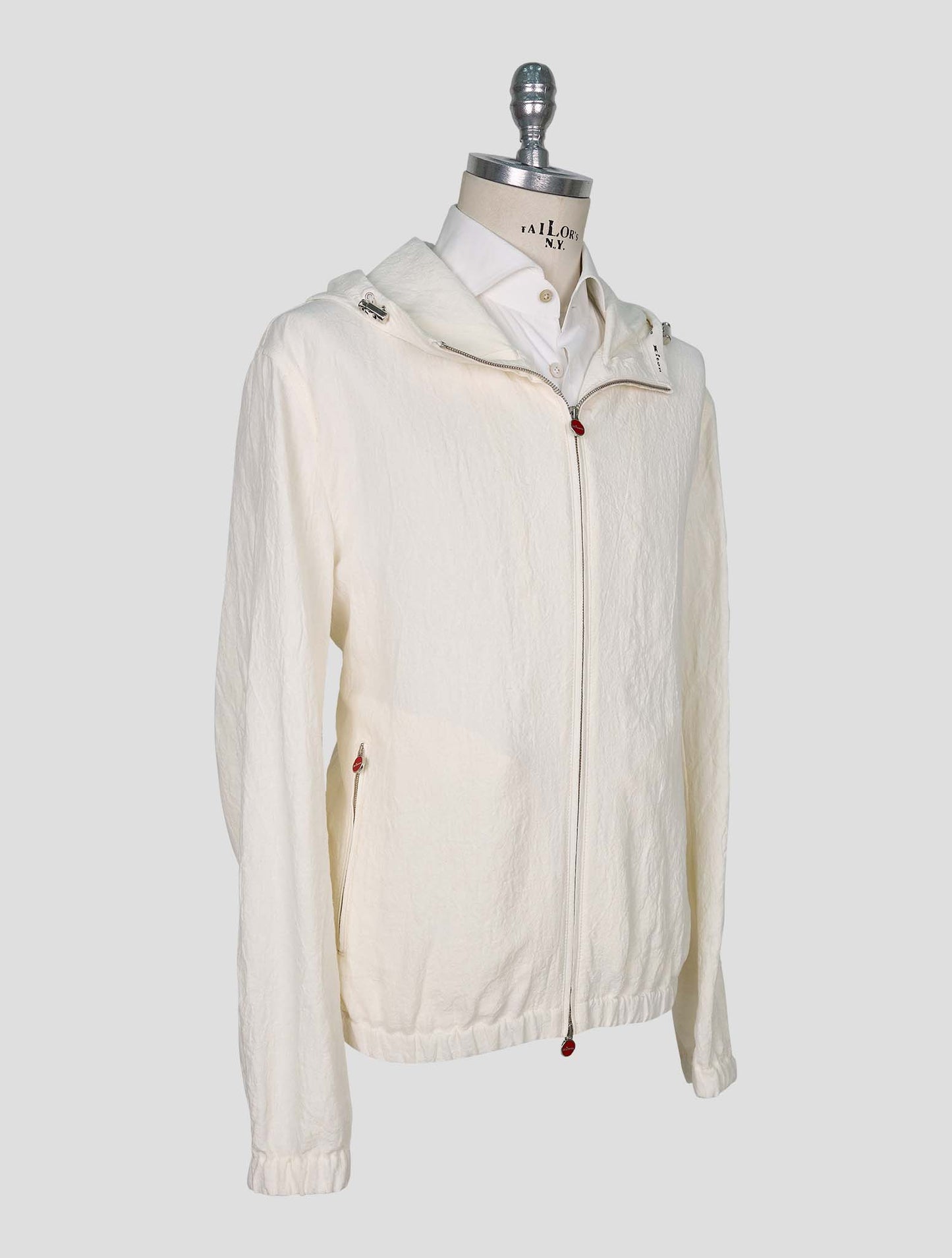Kiton White Linen Coat