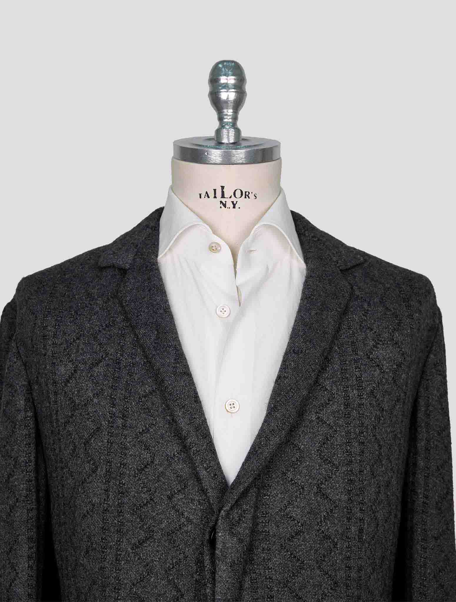 Kiton Knt Gray Cashmere Overcoat