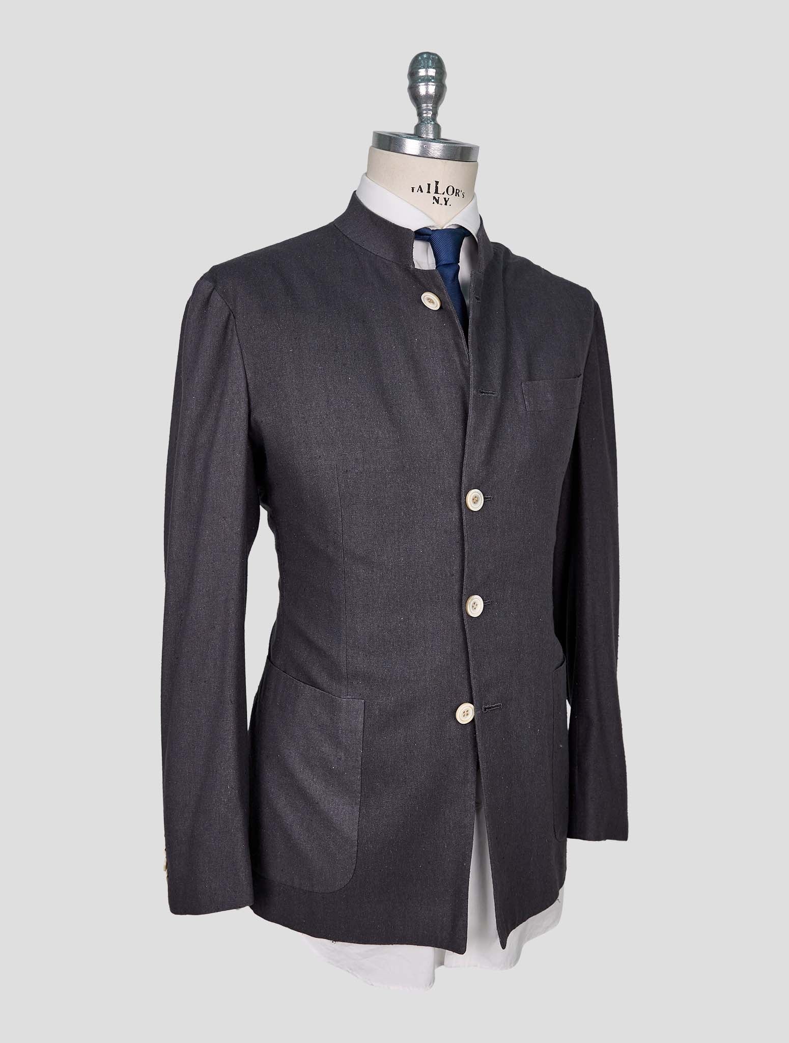 Kiton Gray Silk Blazer