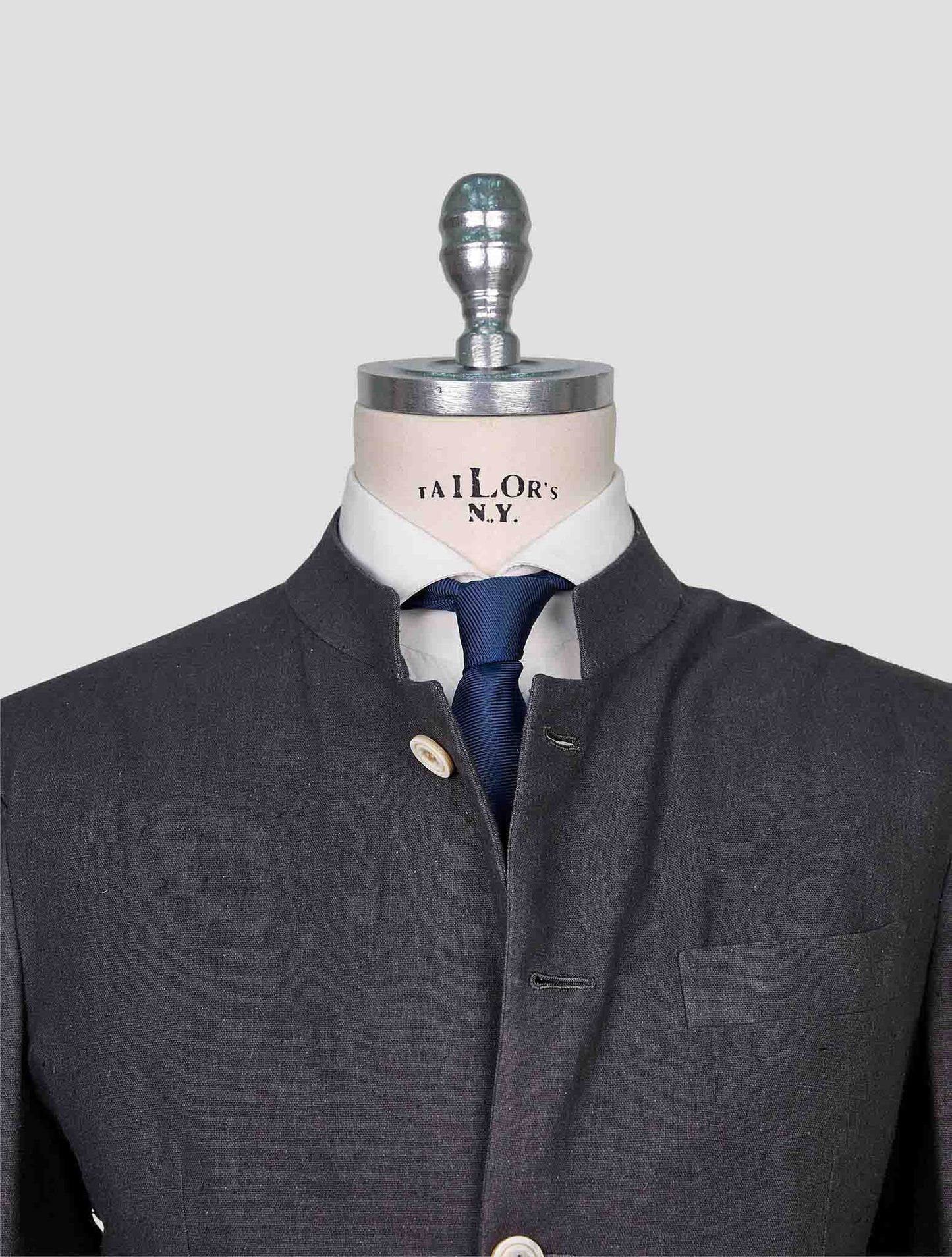 Kiton Gray Silk Blazer