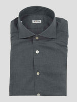 Kiton Gray Cotton Shirt