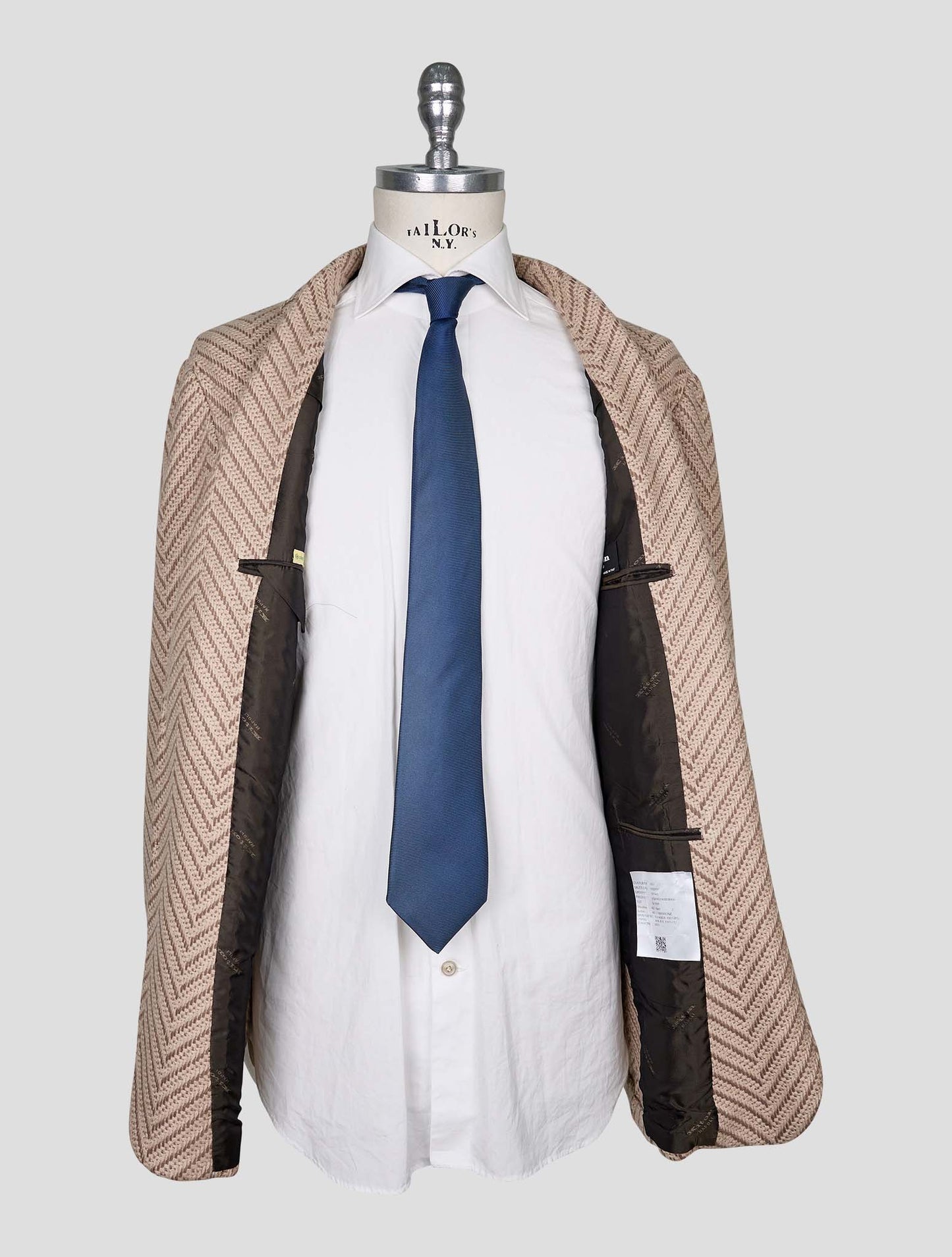 Kiton Brown Beige Cashmere Blazer