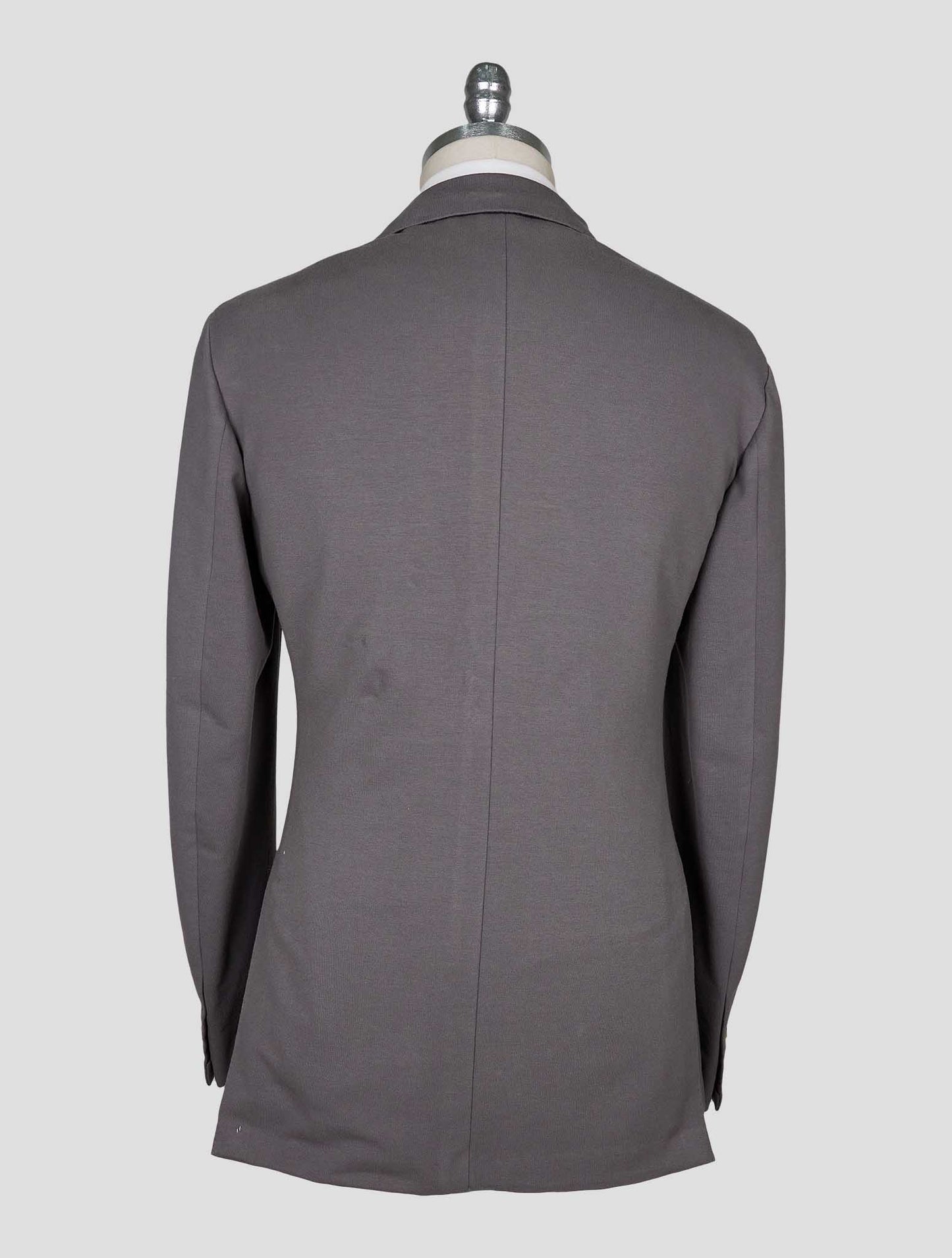 Kiton Gray Cotton Ea Blazer