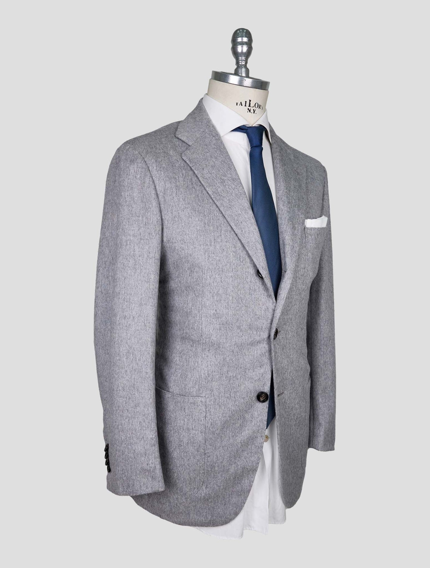 Kiton Gray Cashmere Pa Ea Blazer