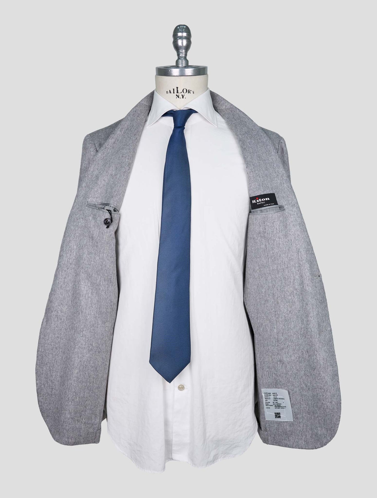 Kiton Gray Cashmere Pa Ea Blazer
