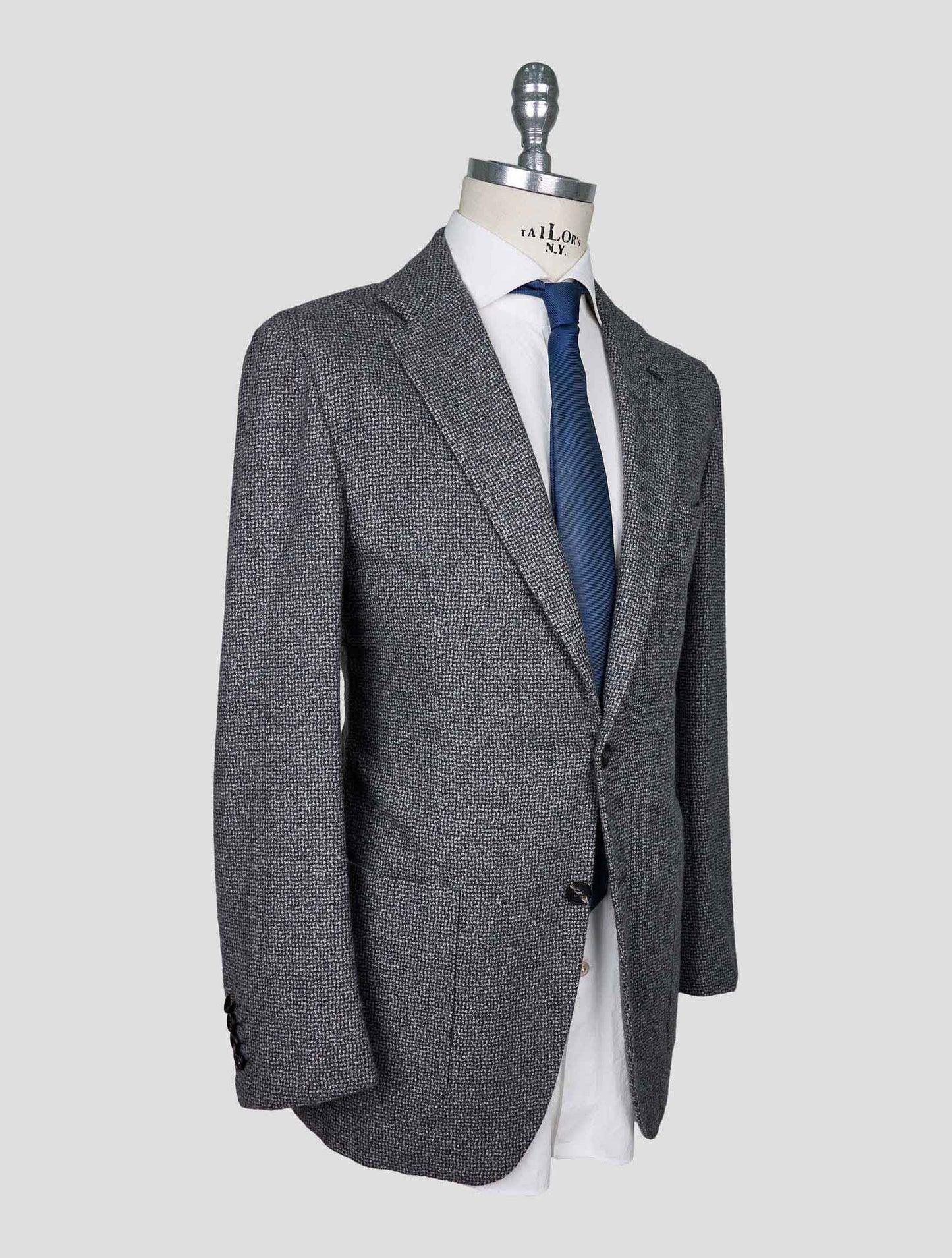 Kiton Gray Cashmere Blazer