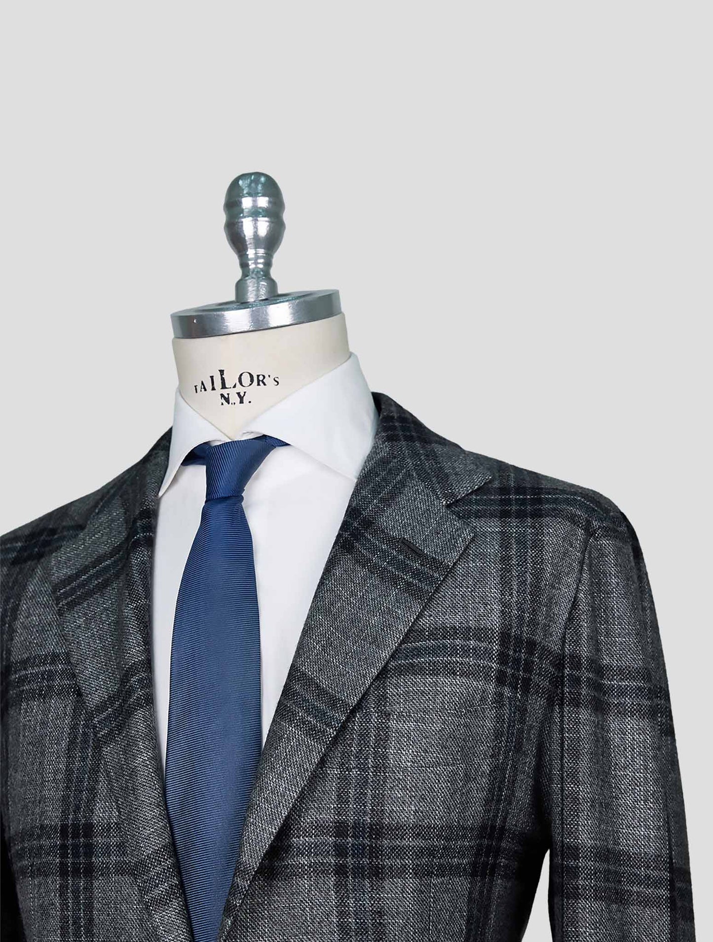 Kiton Gray Cashmere Silk Blazer