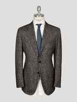 Kiton Gray White Cashmere Alpaca Pa Blazer
